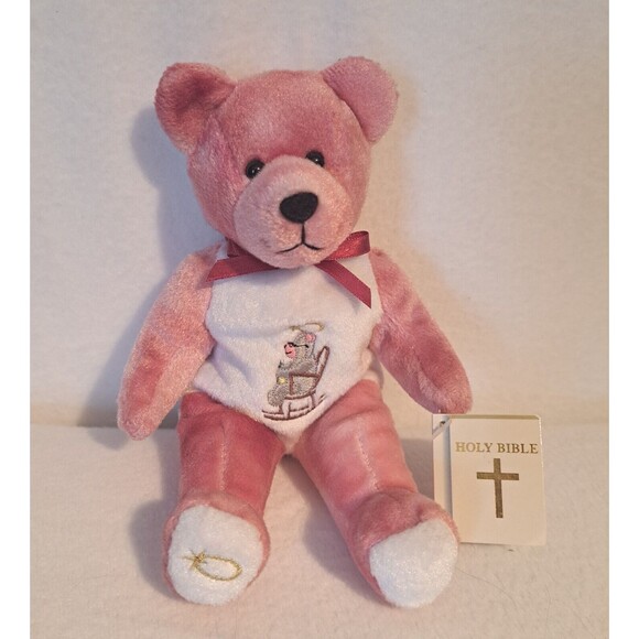HolyBears From The Heart Series God Bless Grandma Bear Beanie Plush Toy 2000 - Picture 3 of 12